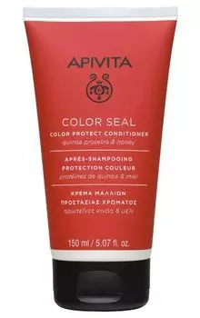 Кондиционер для окрашенных волос с протеинами киноа и медом Apivita/Апивита тюбик 150мл