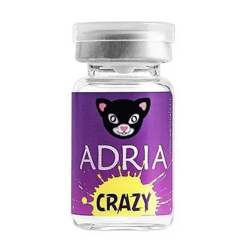 Линзы контактные цветные Adria/Адриа Crazy vial (8.6/-0,00) Msn 1шт