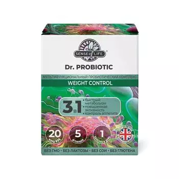 Контроль веса Dr.Probiotic Sense of Life капсулы 600мг 30шт