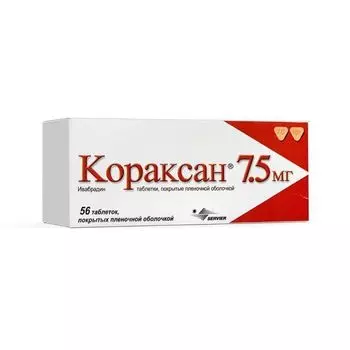Кораксан таблетки п/о плен. 7,5мг 56шт