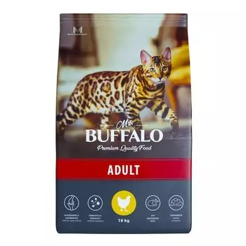 Корм сухой для кошек курица Adult Mr.Buffalo 10кг