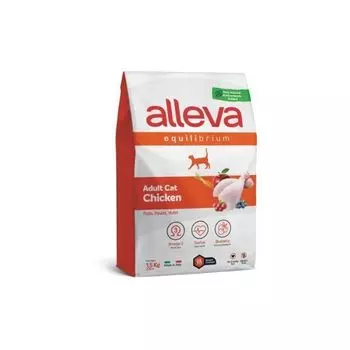 Корм сухой для взрослых кошек с курицей Equilibrium Alleva/Аллева 1,5кг