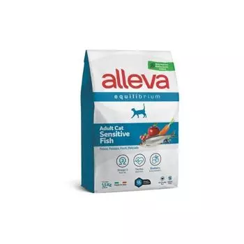 Корм сухой для взрослых кошек с рыбой Equilibrium Sensitive Alleva/Аллева 1,5кг