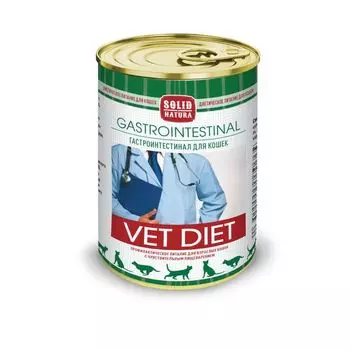 Корм влажный для кошек диетический Gastrointestinal VET Diet Solid Natura 340г