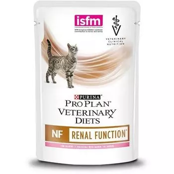 Корм влажный для взрослых кошек при патологии почек с лососем Pro Plan Veterinary Diets NF 85г