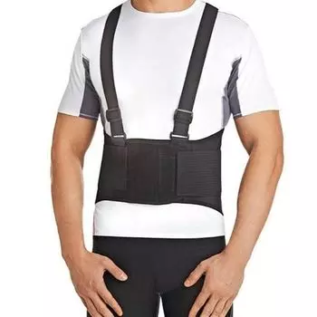 Корсет ортоп. IBS-3006 с ребрами жесткости 4,6,8 и доп. затяжками черный Orlett/Орлетт р.L