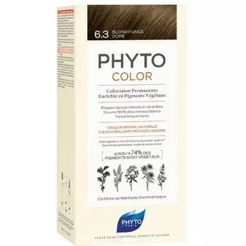 Краска для волос Phytocolor Phyto/Фито тон 6.3 Темный золотистый блонд