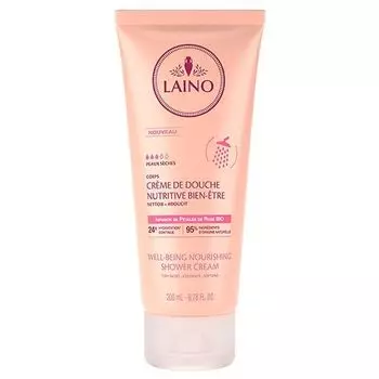 Крем д/душа органический питательный Роза д/сухой кожи Laino/Лэно 200мл