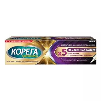 Крем для фиксации зубных протезов комплексная защита Professional Corega/Корега 40г