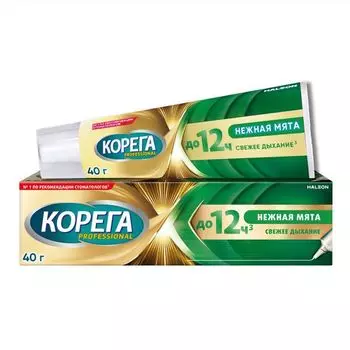 Крем для фиксации зубных протезов нежная мята Professional Corega/Корега 40г