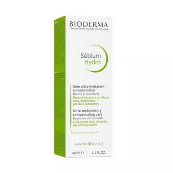 Крем для пересушенной кожи с воспалениями увлажняющий Hydra Sebium Bioderma/Биодерма 40мл