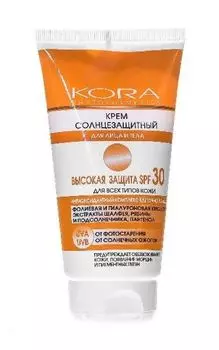 Крем солнцезащитный для лица и тела SPF30 Кора 150мл