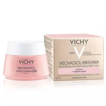 Крем для лица ночной Rose Platinum Neovadiol Vichy/Виши банка 50мл