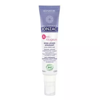 Крем для лица склонной к покраснениям и комбинированной разглаживающий легкий вода термальная Anti-rougeurs Jonzac/Жонзак 40мл