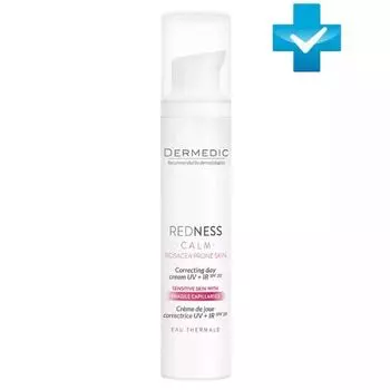 Крем дневной корректирующий SPF20 Redness Dermedic/Дермедик 40мл