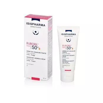 Крем дневной защитный Isispharma (Исисфарма) Ruboril Expert SPF 50+ с тонир.эффектом 40мл