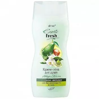Крем-гель для душа авокадо и жасмин Exotic Fresh Витэкс 500мл