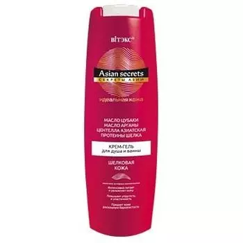 Крем-гель для душа и ванны Шелковая кожа Витэкс Секреты Азии 400мл