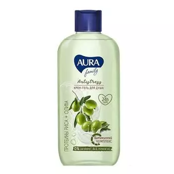 Крем-гель протеины риса и олива Family Aura/Аура 400мл