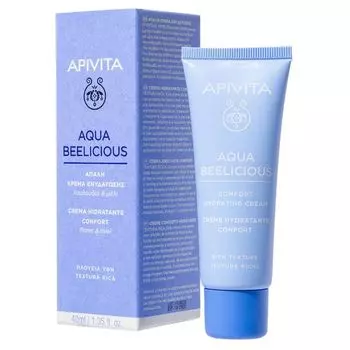 Крем-комфорт с насыщенной текстурой Aqua Beelicious Apivita/Апивита тюбик 40мл