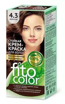 Крем-краска для волос серии fitocolor, тон 4.3 шоколад fito косметик 115 мл