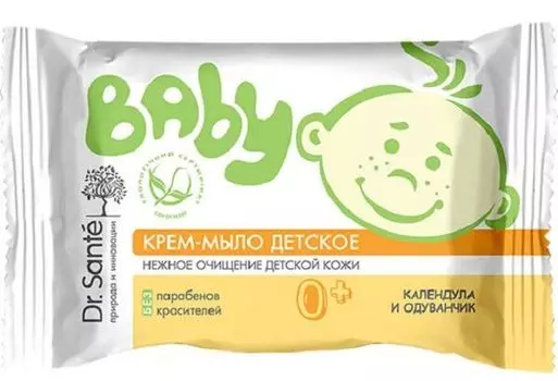 Крем-мыло детское Календула Dr.Sante Baby Elfa Pharm 90г