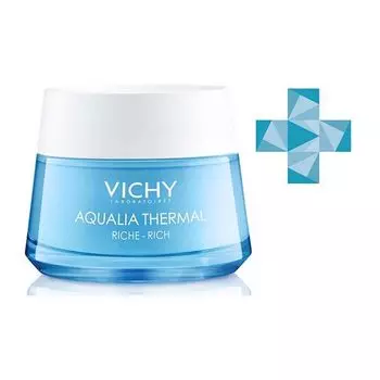 Крем для сухой и очень сухой кожи насыщенный динамичное увлажнение Aqualia Thermal Vichy/Виши банка 50мл