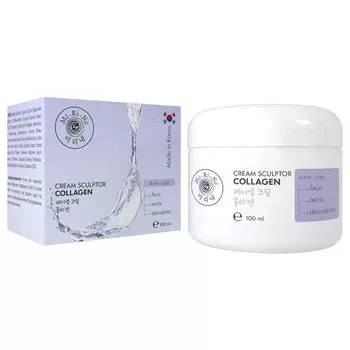 Крем-скульптор для кожи лица, шеи и декольте омолаживающий Collagen Mi-ri-ne/Ми-ри-не 100мл