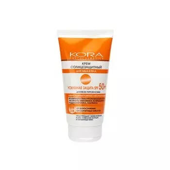 Крем солнцезащитный для лица и тела усиленная защита SPF50+ Кора 150мл
