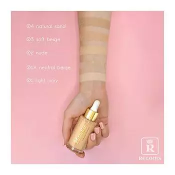 Крем тональный-флюид c сатиновым финишем Paradiso Relouis 30мл тон 01 Light ivory