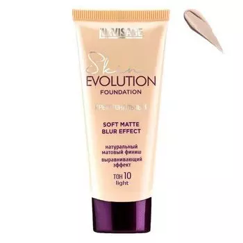 Крем тональный Light Skin soft matte blur effect Evolution Luxvisage 35г тон 10