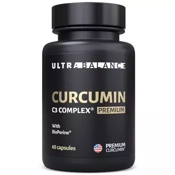 Куркумин С3 комплекс с биоперином UltraBalance/УльтраБаланс капсулы 60шт