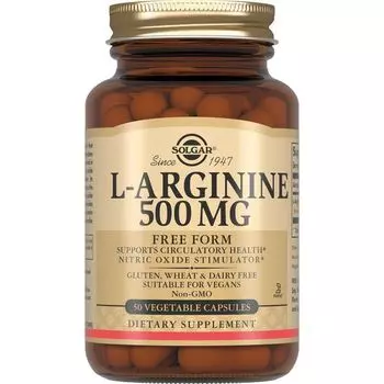 L-аргинин Solgar/Солгар капсулы 500мг 50шт