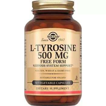 L-тирозин 500мг СОЛГАР капсулы 716мг 50шт