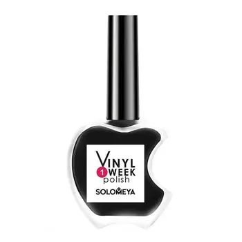 Лак недельный Vinyl Polish Solomeya 13мл тон 32 Black