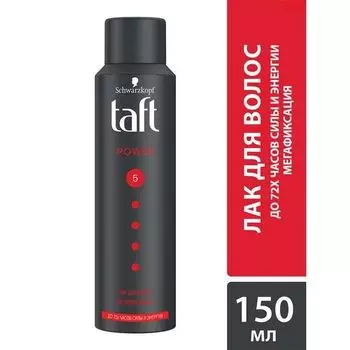Лак с кофеином мегафиксации Power Taft 150мл