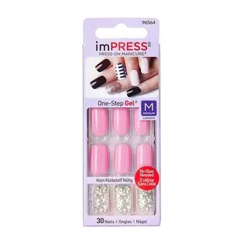 Лак твердый акцент барби длина средняя Impress Manicure Accents Kiss