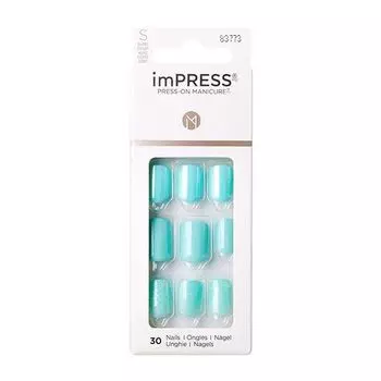 Лак твердый акцент Мятный дождь длина короткая Impress Manicure Color Kiss