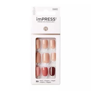 Лак твердый акцент оттенки заката длина короткая Impress Manicure Color Kiss