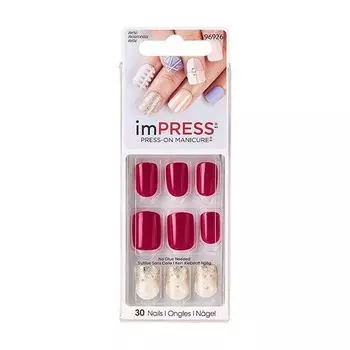Лак твердый акцент вишневый ликер длина короткая Impress Manicure Accents Kiss