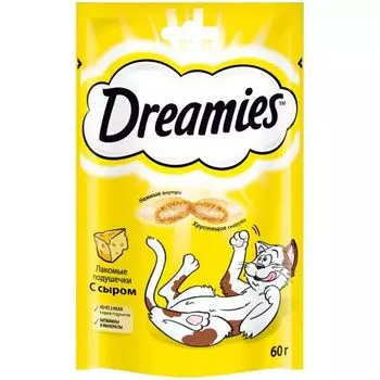 Лакомство для кошек подушечки с сыром Dreamies 60г