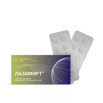 Лазамирт таблетки п/о плен. 5мг 30шт