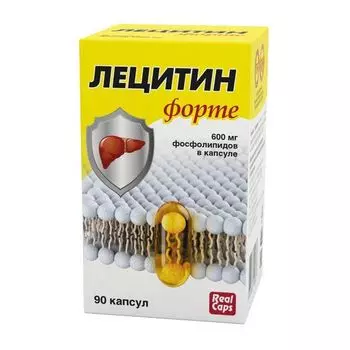 Лецитин форте RealCaps капсулы 1580мг 90шт