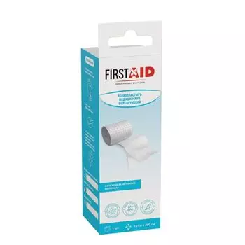 Лейкопластырь фиксирующий на нетканой основе First Aid/Ферстэйд 10х200см