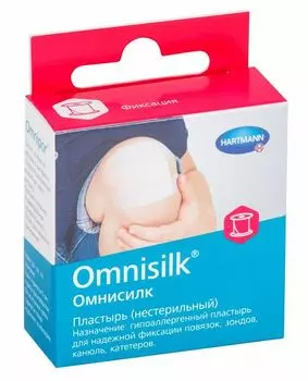 Пластырь фиксирующий Omnisilk/Омнисилк 1,25см х 5м