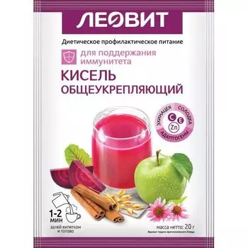 Кисель общеукрепляющий Леовит пак. 20г 5шт