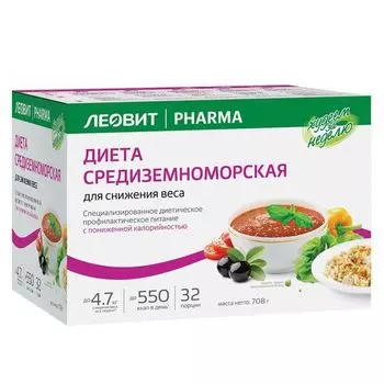 Программа питания для снижения веса Леовит Худеем за неделю Средиземноморская диета 708г