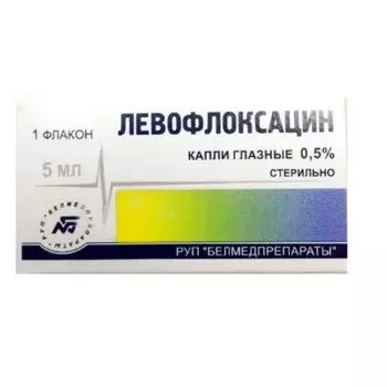 Левофлоксацин капли глазные 0,5% 5мл