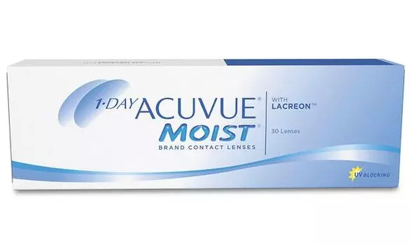 Линзы контактные Acuvue 1 Day Moist with Lacreon (-2.25/8.5/14.2) 30шт