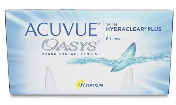 Линзы контактные Acuvue Oasys Hydraclear plus (-4.75/8.4/14.0) 6шт